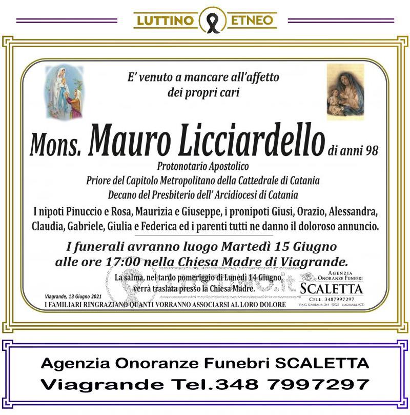 Mons. Mauro  Licciardello 